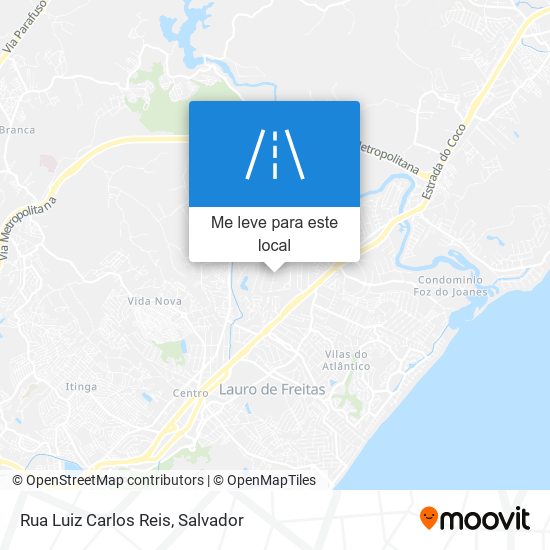 Rua Luiz Carlos Reis mapa