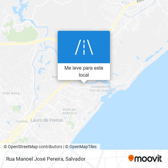 Rua Manoel José Pereira mapa