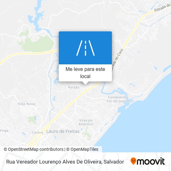 Rua Vereador Lourenço Alves De Oliveira mapa