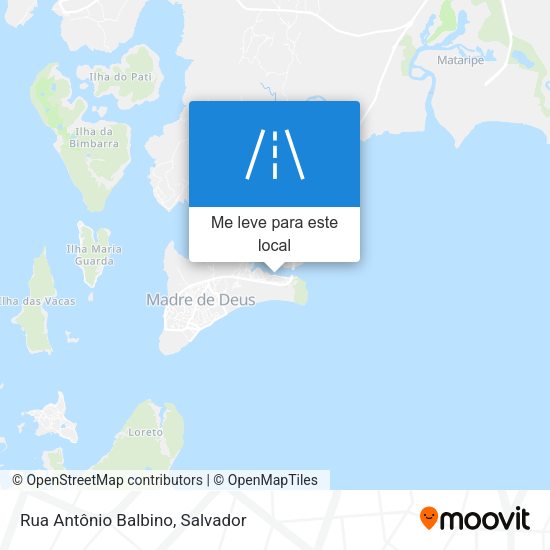 Rua Antônio Balbino mapa