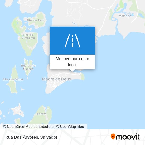 Rua Das Árvores mapa