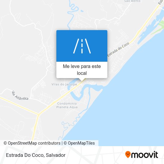 Estrada Do Coco mapa