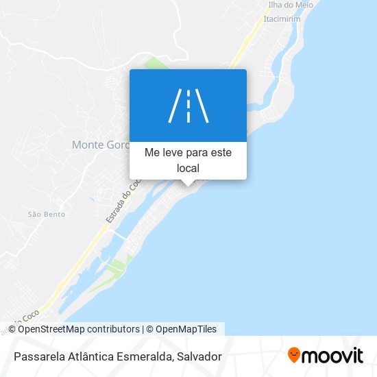 Passarela Atlântica Esmeralda mapa