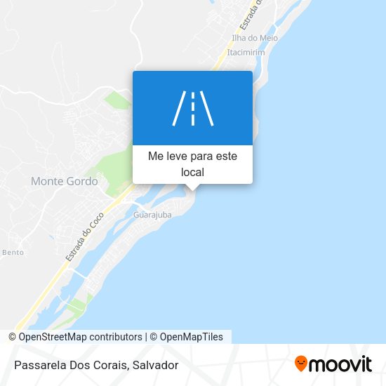 Passarela Dos Corais mapa