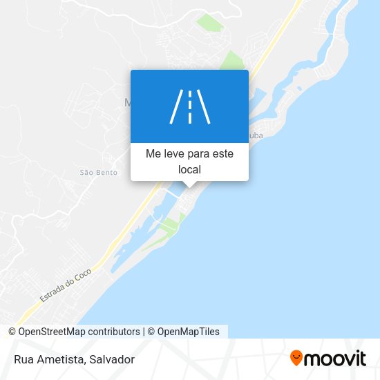 Rua Ametista mapa
