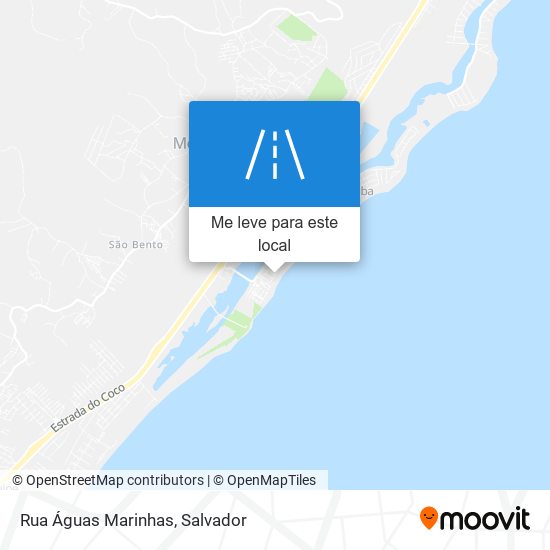 Rua Águas Marinhas mapa