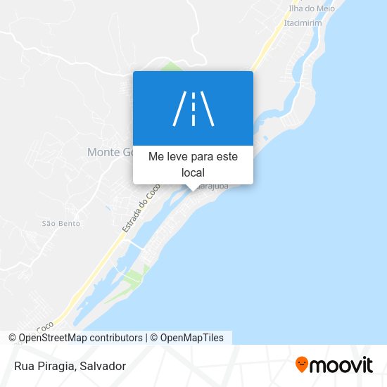 Rua Piragia mapa