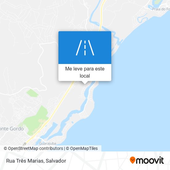 Rua Três Marias mapa