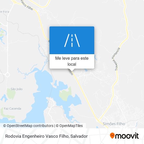 Rodovia Engenheiro Vasco Filho mapa