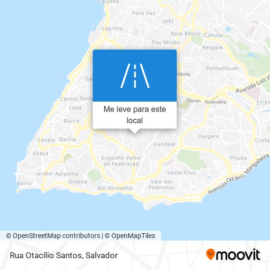 Rua Otacílio Santos mapa