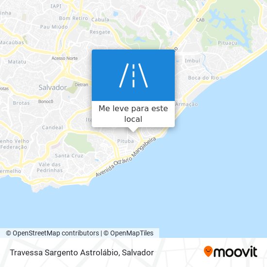 Travessa Sargento Astrolábio mapa