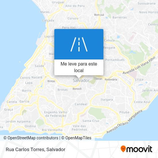 Rua Carlos Torres mapa