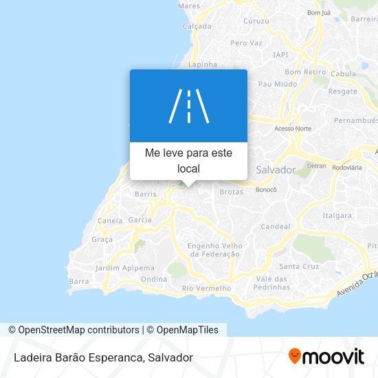Ladeira Barão Esperanca mapa