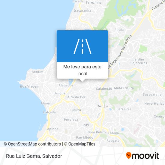 Rua Luiz Gama mapa
