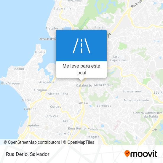 Rua Derlo mapa