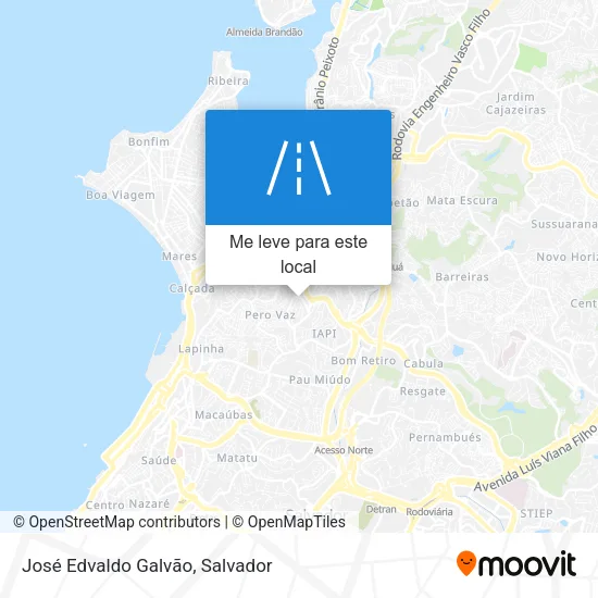 José Edvaldo Galvão mapa
