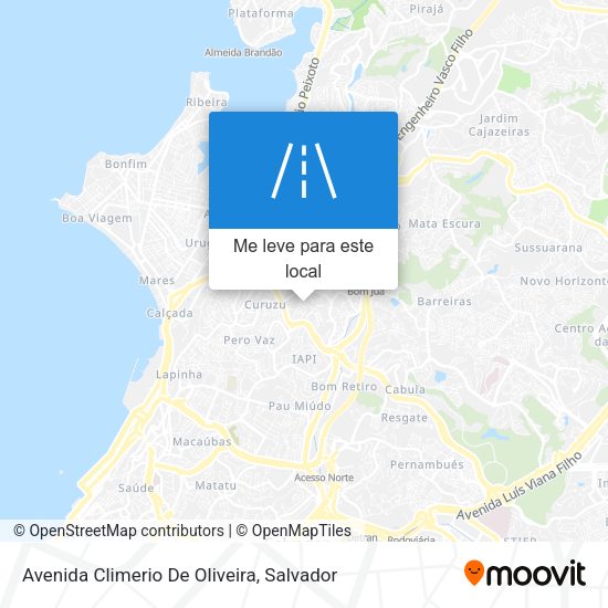 Avenida Climerio De Oliveira mapa