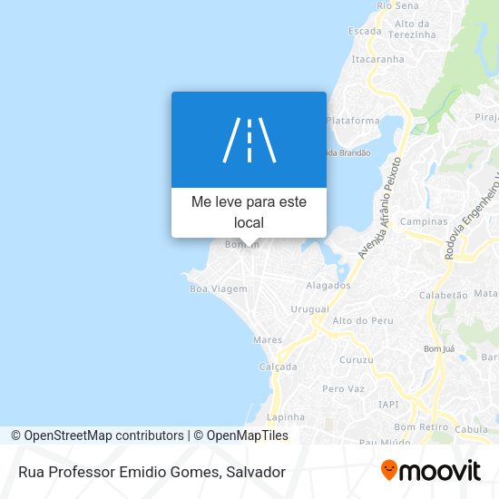 Rua Professor Emidio Gomes mapa