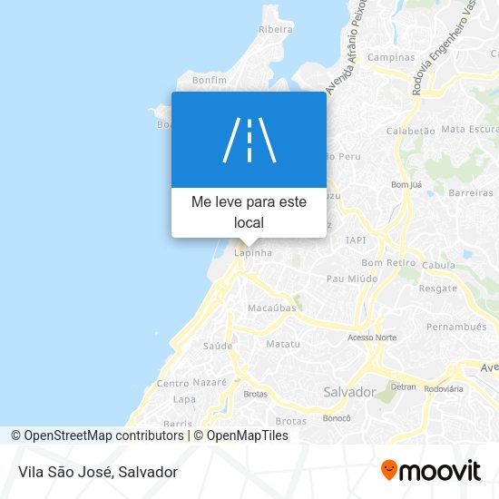 Vila São José mapa