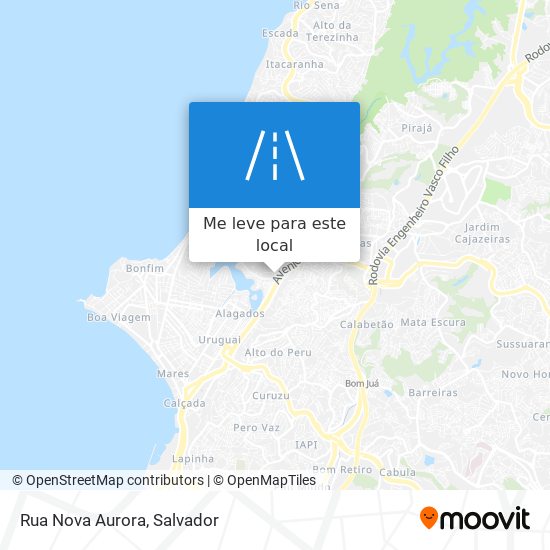 Rua Nova Aurora mapa