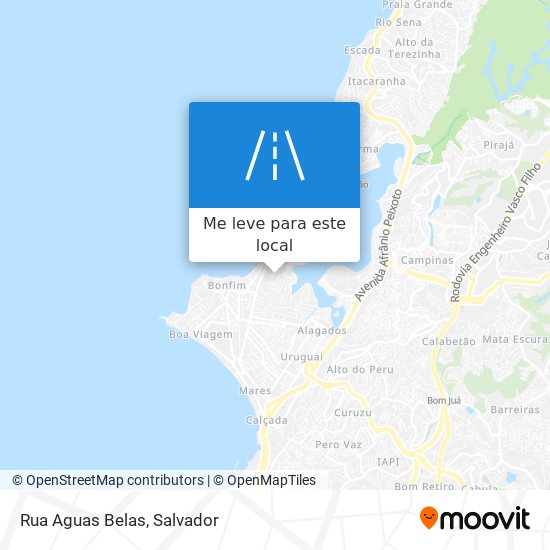 Rua Aguas Belas mapa