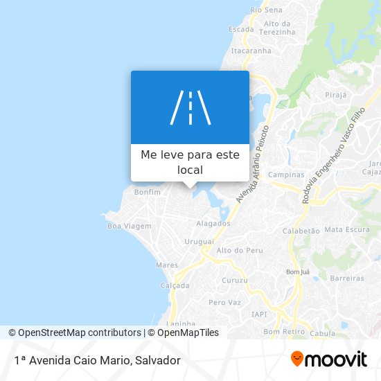 1ª Avenida Caio Mario mapa