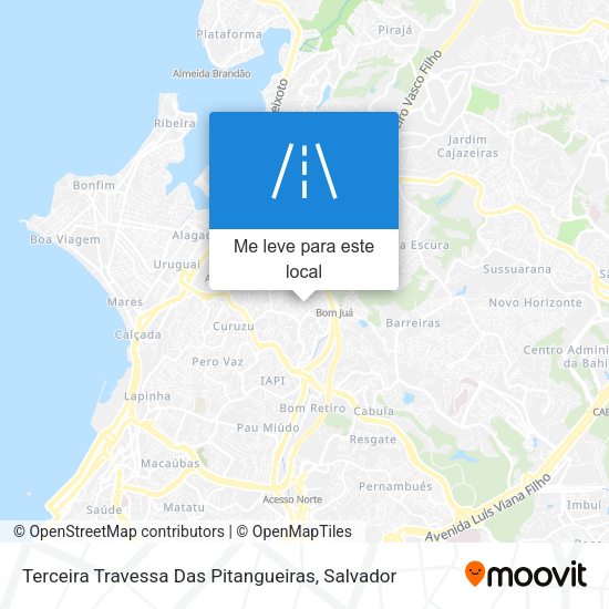 Terceira Travessa Das Pitangueiras mapa
