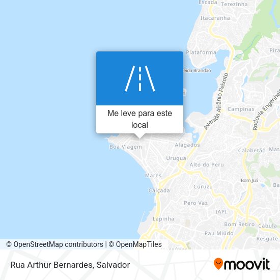 Rua Arthur Bernardes mapa