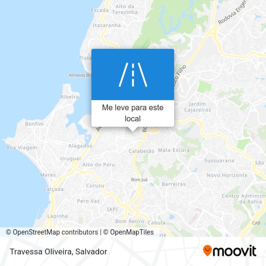 Travessa Oliveira mapa