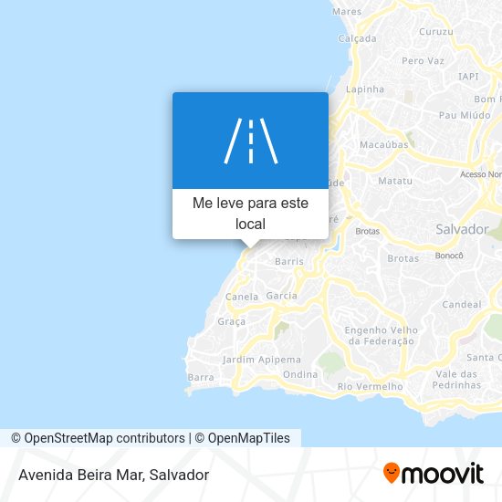 Avenida Beira Mar mapa