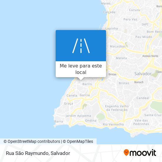 Rua São Raymundo mapa