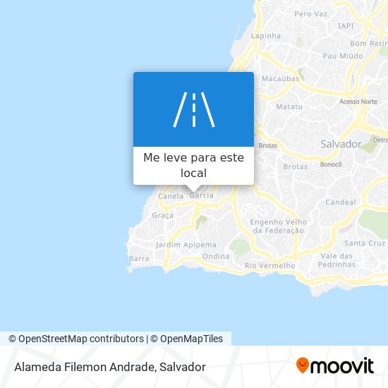 Alameda Filemon Andrade mapa