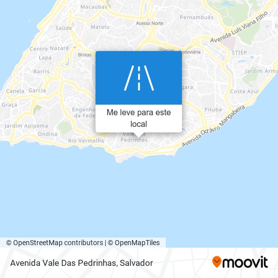 Avenida Vale Das Pedrinhas mapa