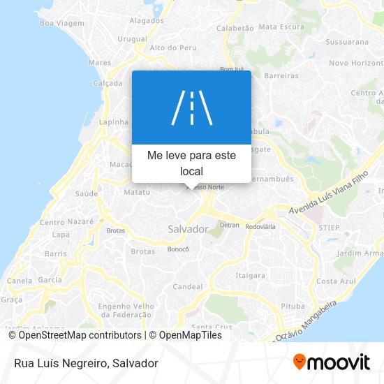 Rua Luís Negreiro mapa