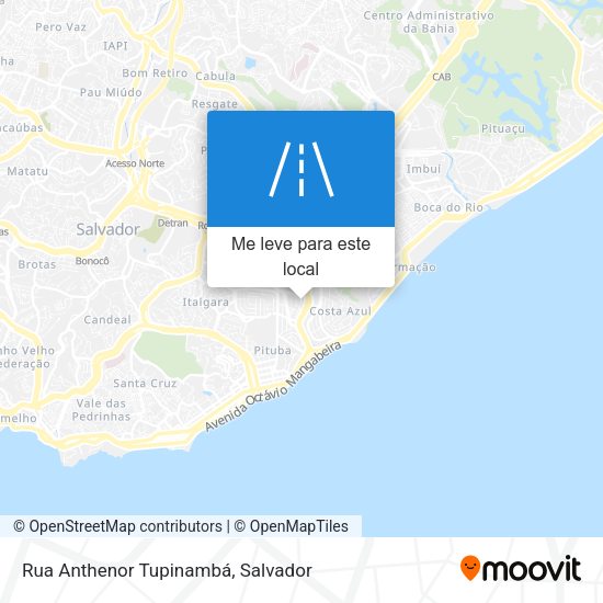 Rua Anthenor Tupinambá mapa
