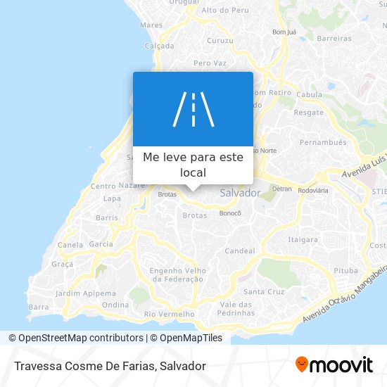 Travessa Cosme De Farias mapa