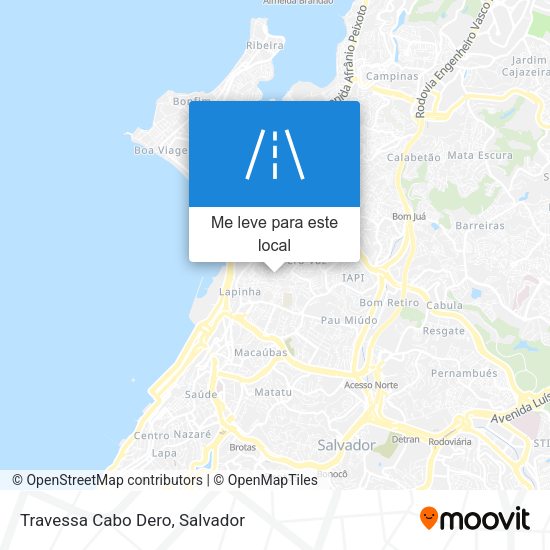 Travessa Cabo Dero mapa
