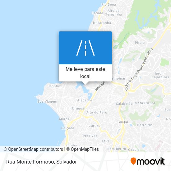 Rua Monte Formoso mapa