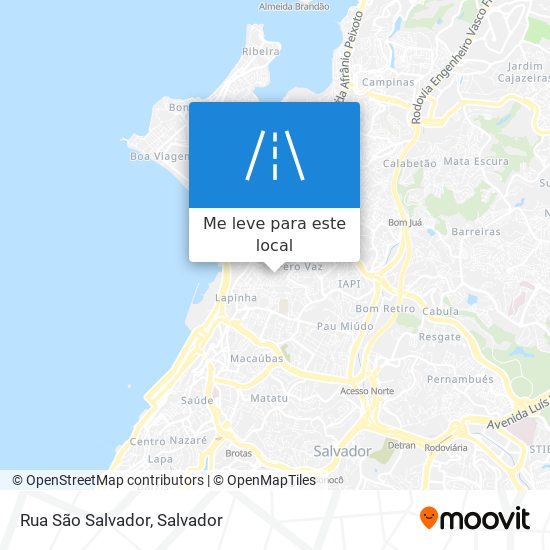 Rua São Salvador mapa