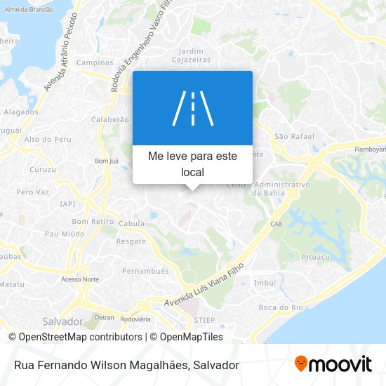 Rua Fernando Wilson Magalhães mapa