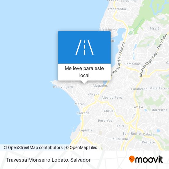 Travessa Monseiro Lobato mapa