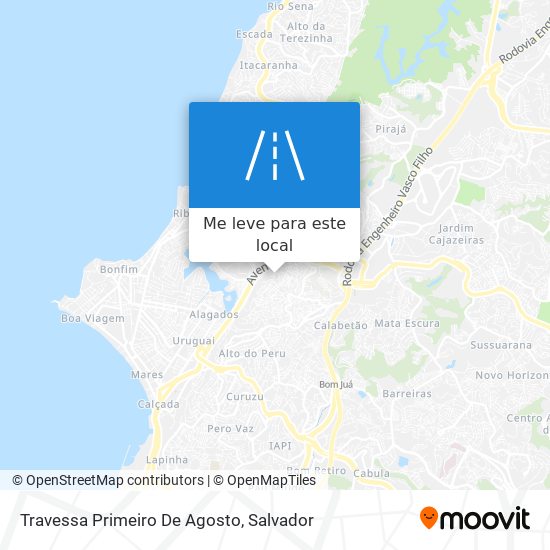 Travessa Primeiro De Agosto mapa