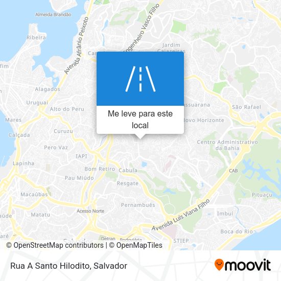 Rua A Santo Hilodito mapa