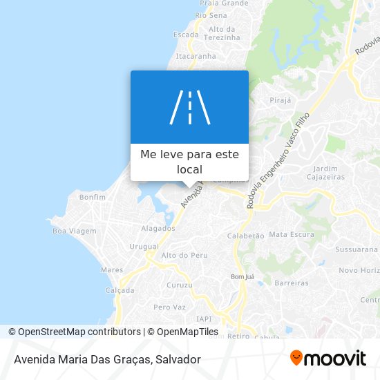 Avenida Maria Das Graças mapa