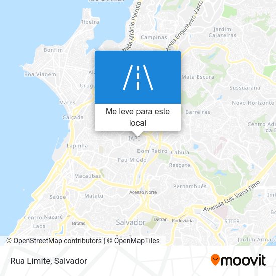 Rua Limite mapa