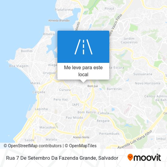 Rua 7 De Setembro Da Fazenda Grande mapa
