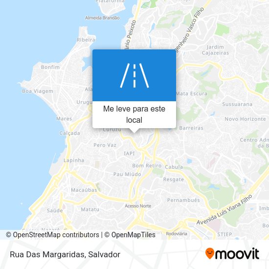 Rua Das Margaridas mapa