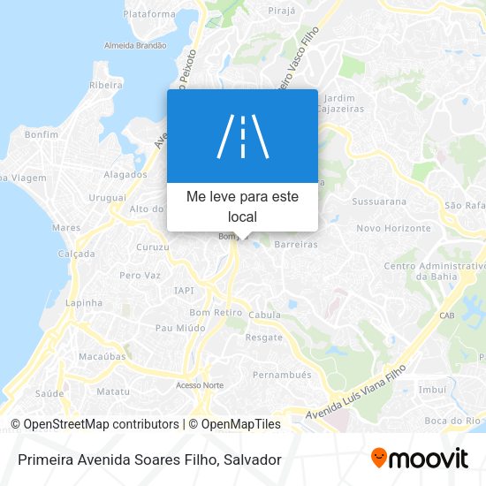 Primeira Avenida Soares Filho mapa