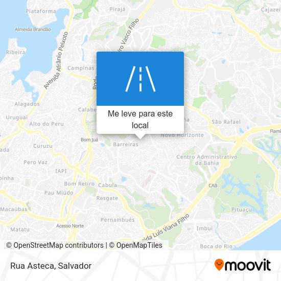 Rua Asteca mapa