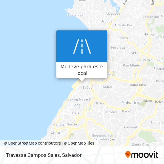 Travessa Campos Sales mapa